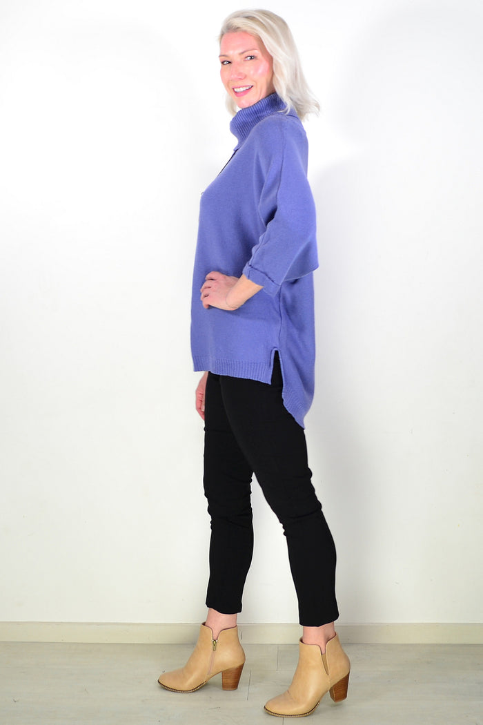Blue Snuggle Up Tunic Jumper