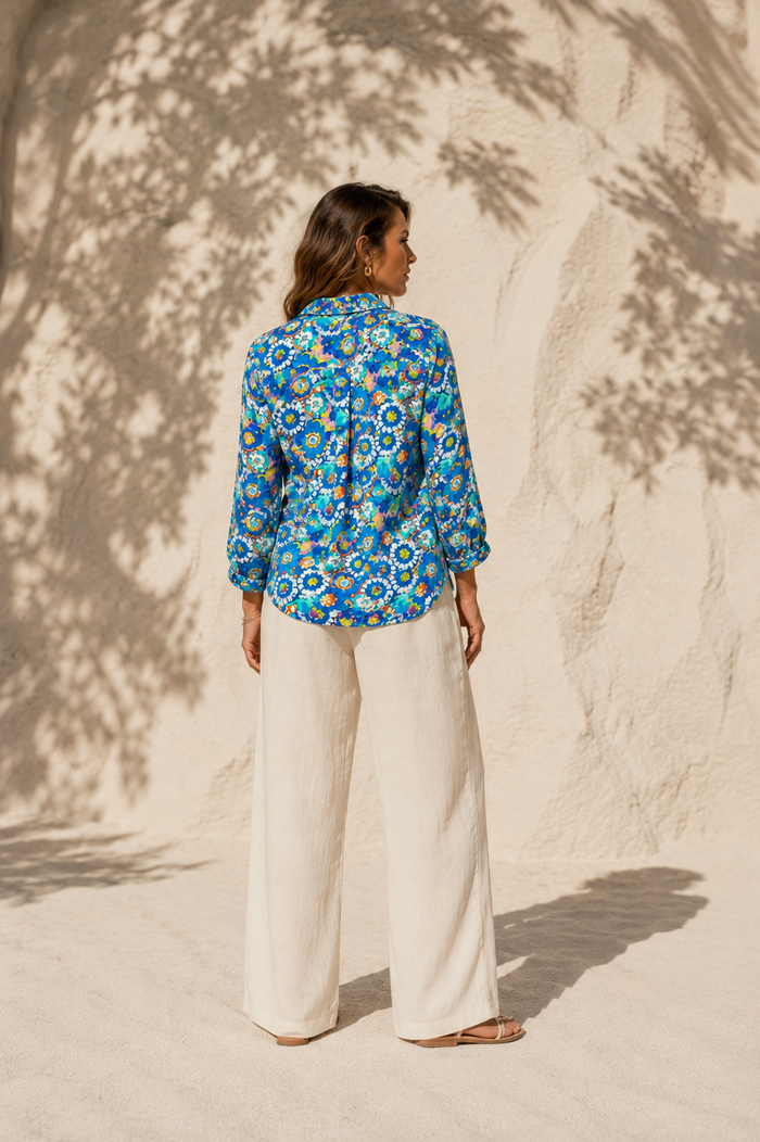 Bodhi Artsy Shirt Blue