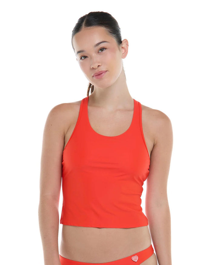 BODY GLOVE SMOOTHIES POPPY REVA CROP WOMENS SWIMWEAR TOP