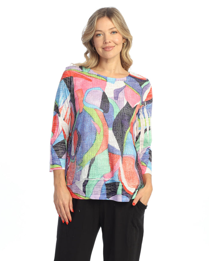 Boucle Mesh Tunic Top - BC4