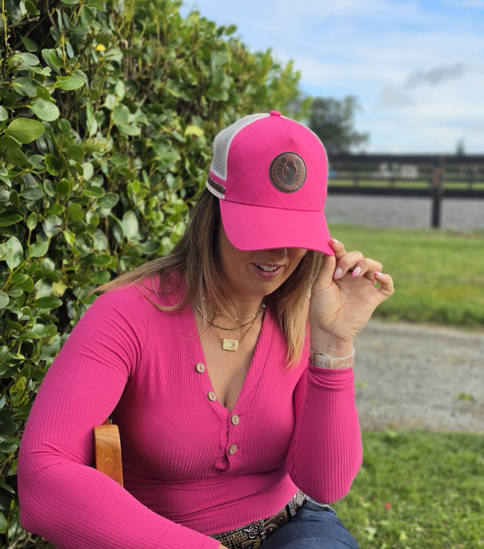 Branded Cowgirl Hot Pink Cap