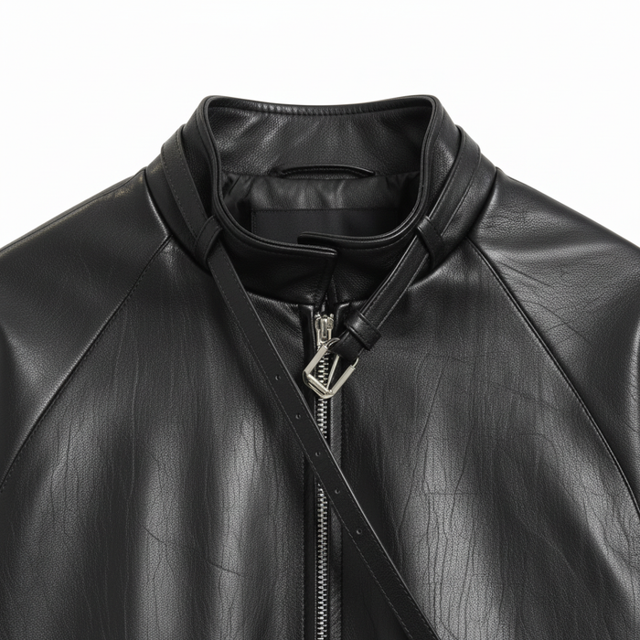 Buckle Collar Jacket by CRUX