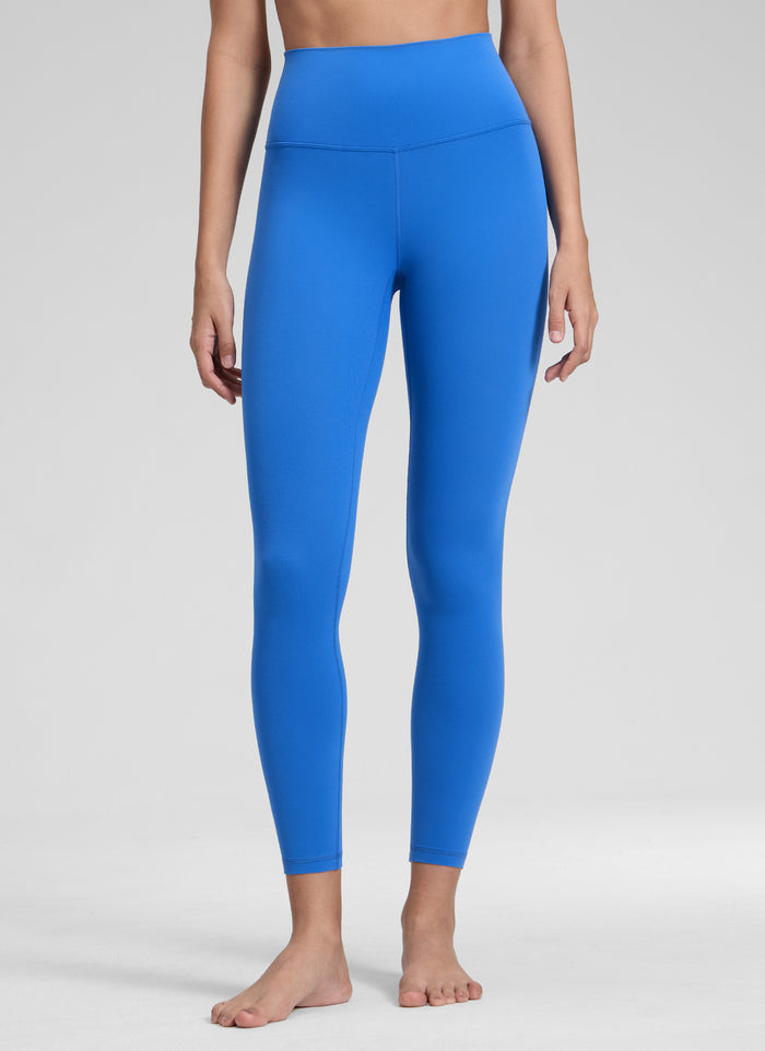 CRZ YOGA Women's Yoga Lounge High Rise Butterluxe Yoga Leggings 25'' Sparkle Blue