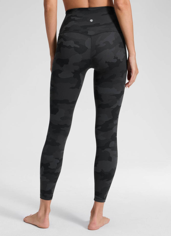 CRZ YOGA Women's Yoga Lounge High Rise Butterluxe Yoga Leggings 25'' Dark Grey Camouflage 2