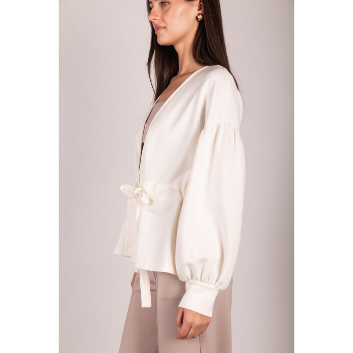 BYC - P. CILL Butter Modal, Wrap Cardigan 1101 - Ivory
