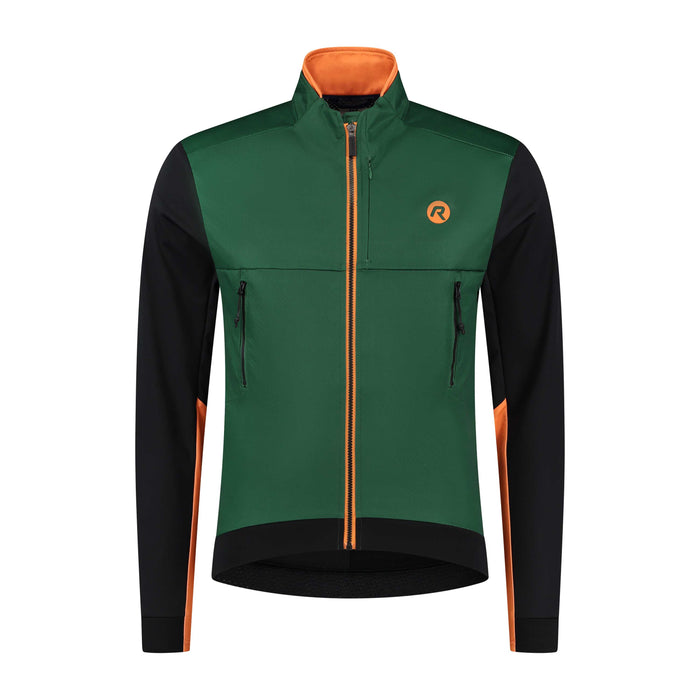 Rogelli Cadence fietsjack heren groen voorkant.