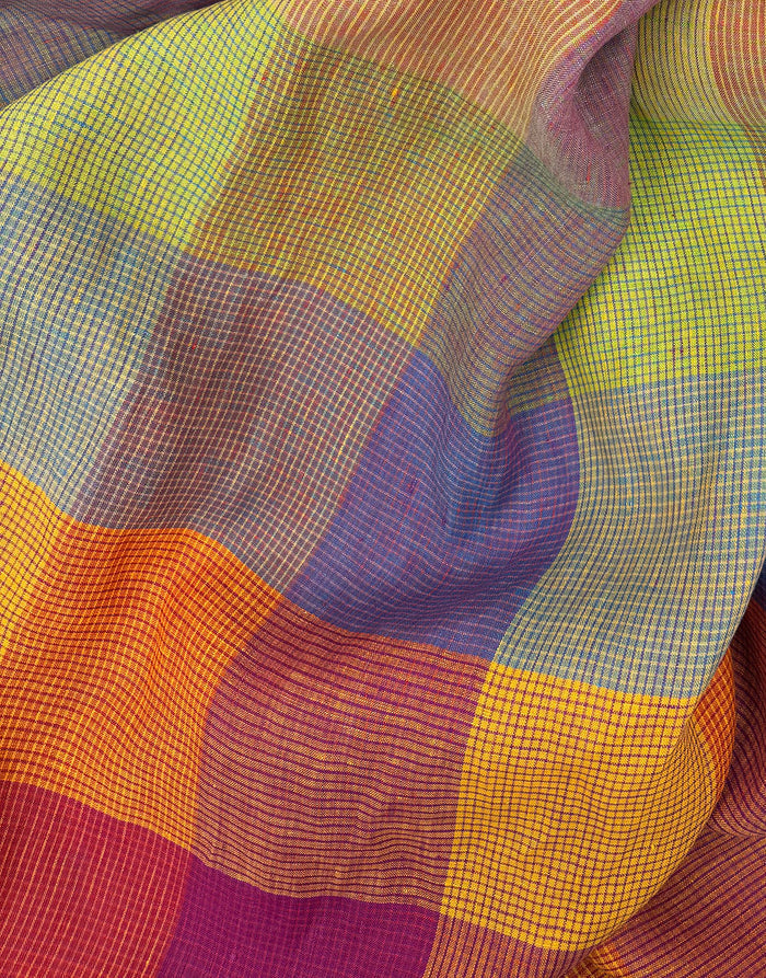 Cefalù Rainbow Linen Check Shirred Ladies Sundress Kit, Clothkits®