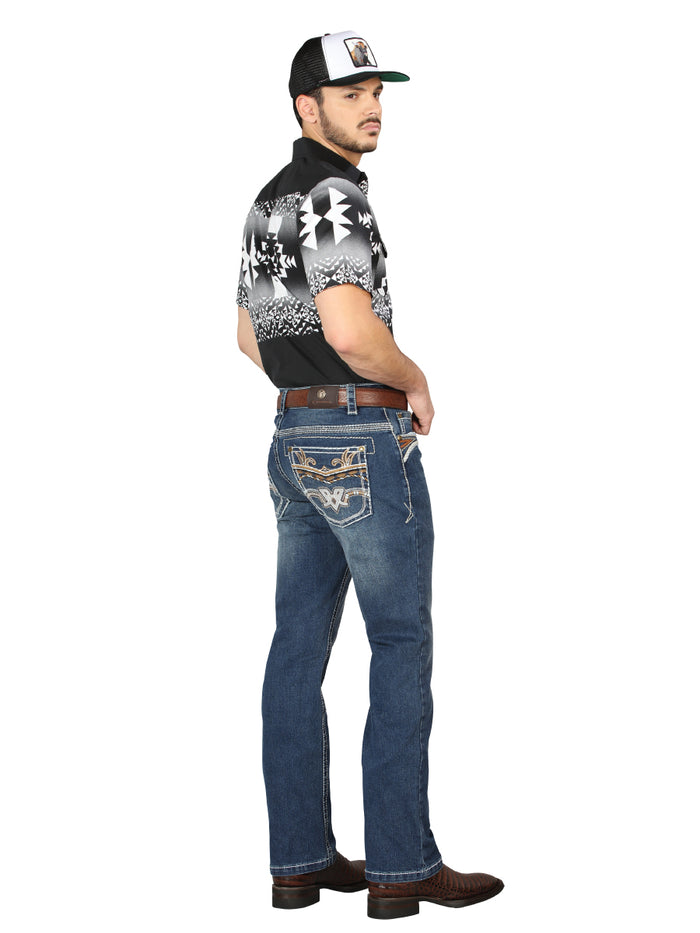 Centenario Bootcut Denim Jeans - Medium Blue