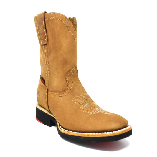 "Cesar" Artillero Square Toe Cowboy Boot- Honey