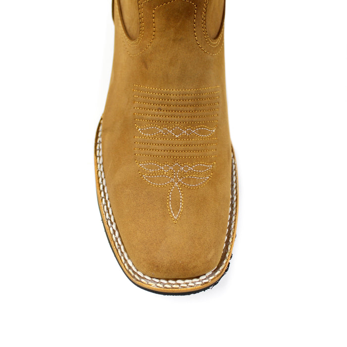 "Cesar" Artillero Square Toe Cowboy Boot- Honey