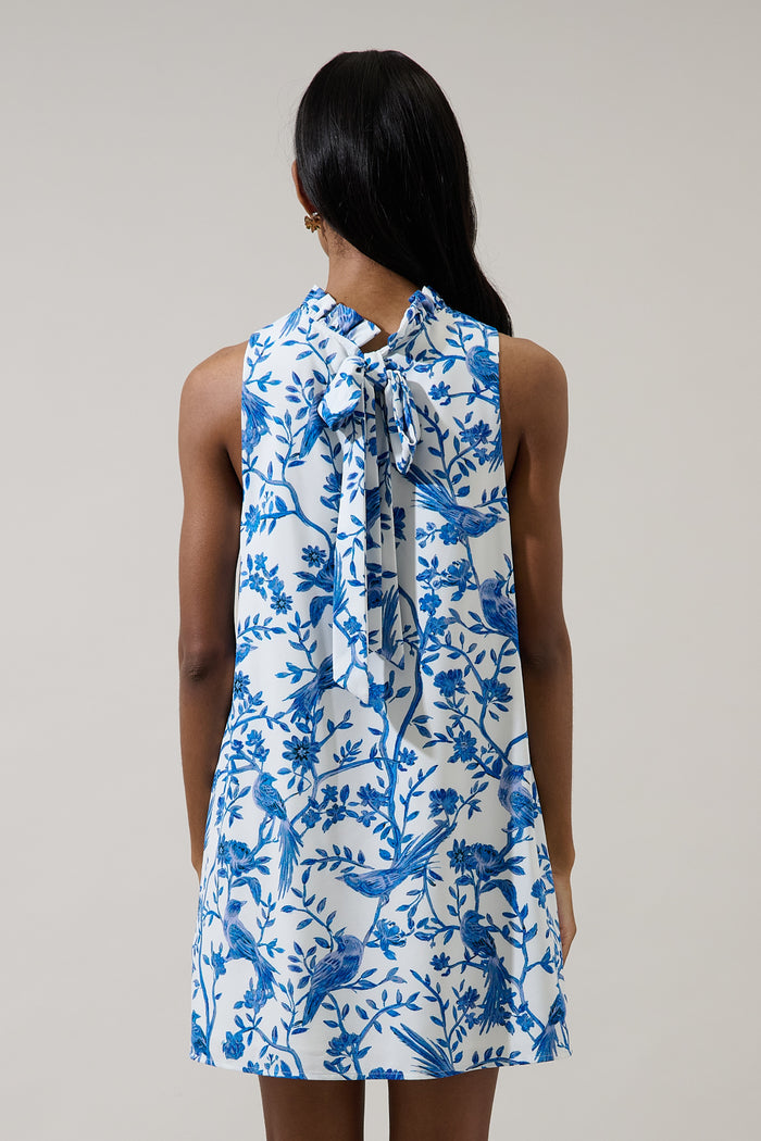 Ciela Floral Benson Trapeze Mini Dress