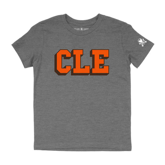 CLE College - Brown/Orange - Youth Crew T-Shirt