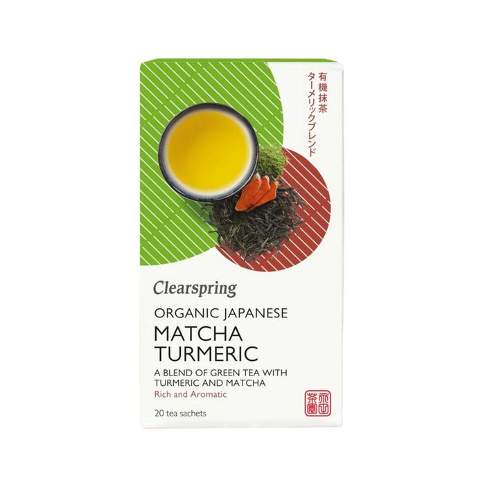 Clearspring Organic Japanese Matcha Turmeric Tea 20 Bags
