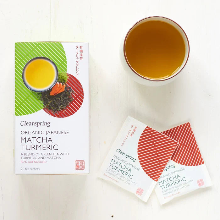 Clearspring Organic Japanese Matcha Turmeric Tea 20 Bags