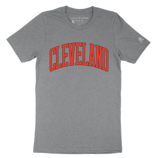 Cleveland Arch - Brown/Orange - Mens/Unisex Crew T-Shirt