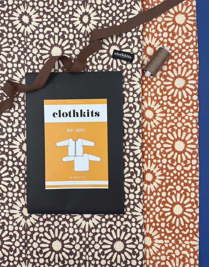 Clothkits® Boxy Jacket Kit – Quilted Bagru Block Print