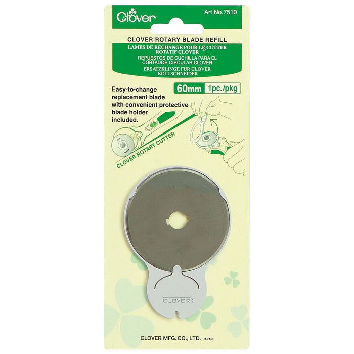 Clover Rotary Blade: Refill Pack: 60mm x 1 - Rotary Cutter