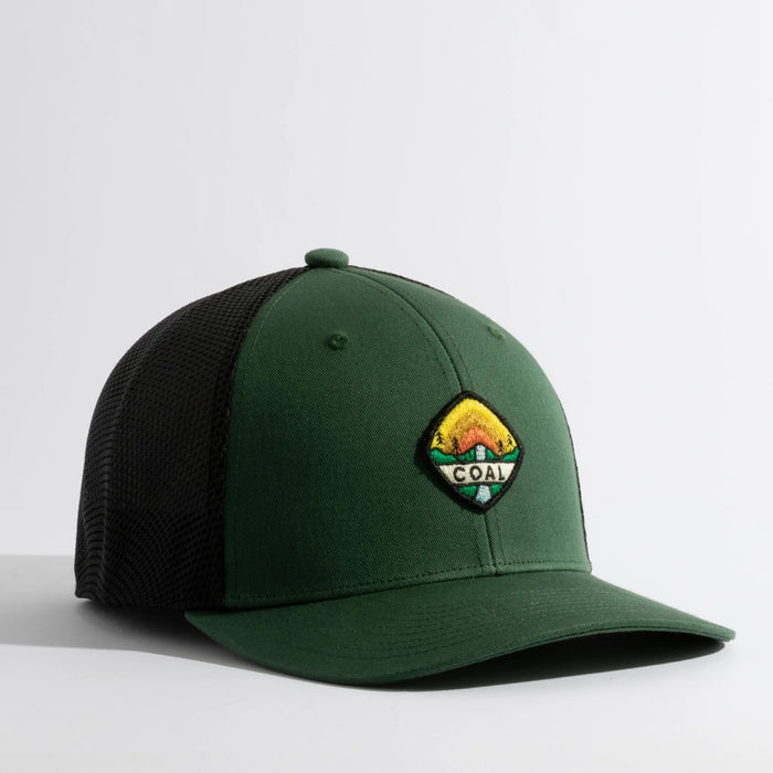COAL THE HAULER ONE LOW TRUCKER CAP GREEN/BLACK