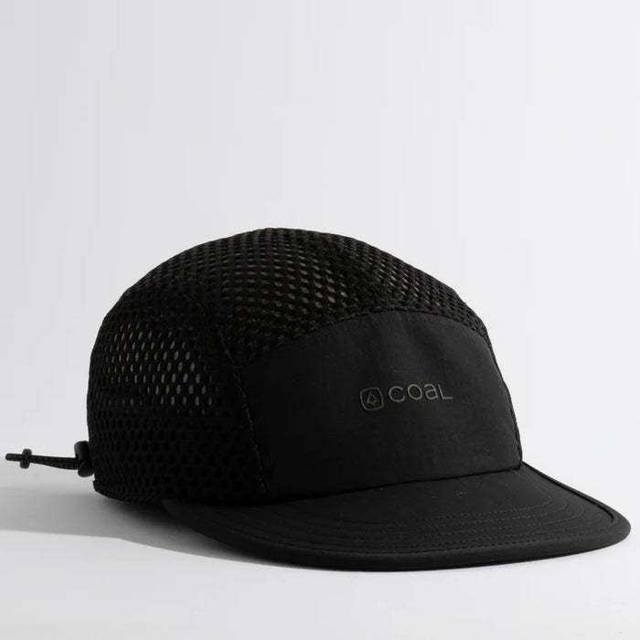 COAL THE PROVO MESH BREATHABLE 5 PANEL CAP BLACK/BLACK