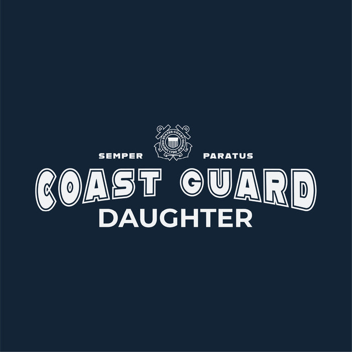 Coast Guard Daughter Ladies T-Shirt (Navy)