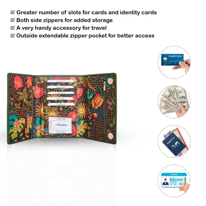 Women's coastal trifold travel wallet for daily use and trips-feature image