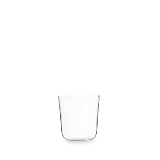 Commune tumbler cup in clear glass made by R+D.Lab