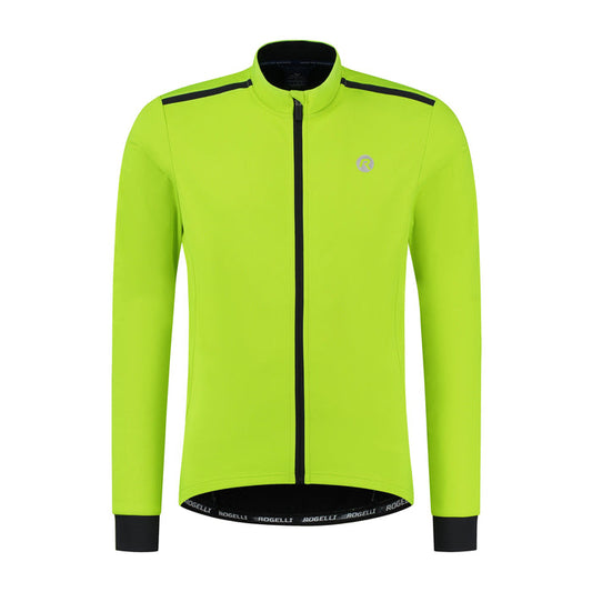 Rogelli Core fietsjack heren fluor voorkant.