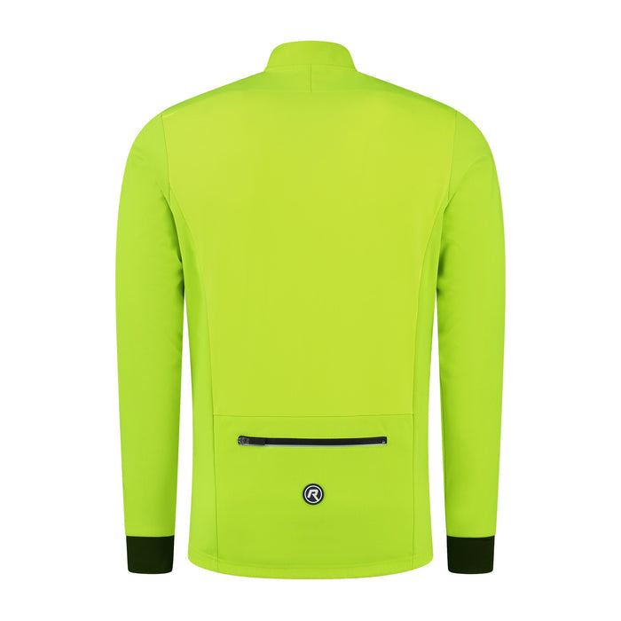 Rogelli Core fietsjack heren fluor achterkant.