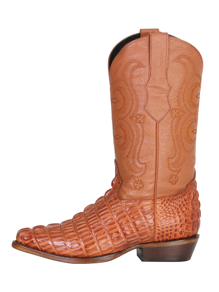 Cowboy boot  El Senor de los Cielos - Imitation Caiman Print - Cognac
