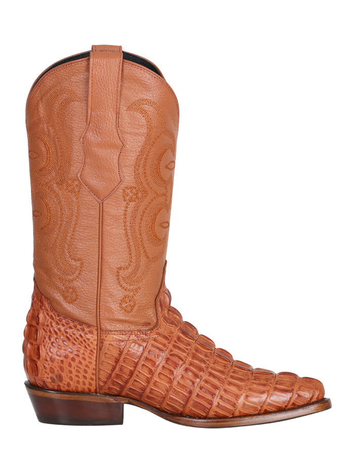 Cowboy boot  El Senor de los Cielos - Imitation Caiman Print - Cognac
