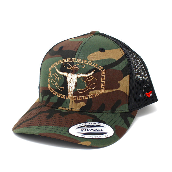 Cuernos De Oro Embroidered Trucker Hat
