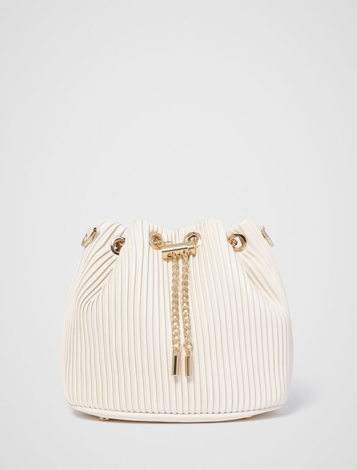 Dahlia Drawstring Pleat Bucket Bag Forever New