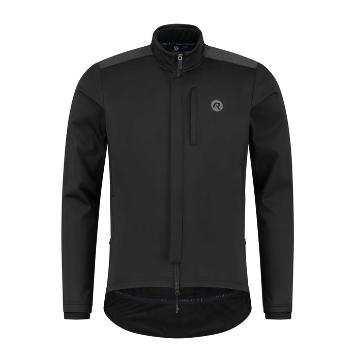 Rogelli Deep Winter fietsjack heren zwart voorkant.