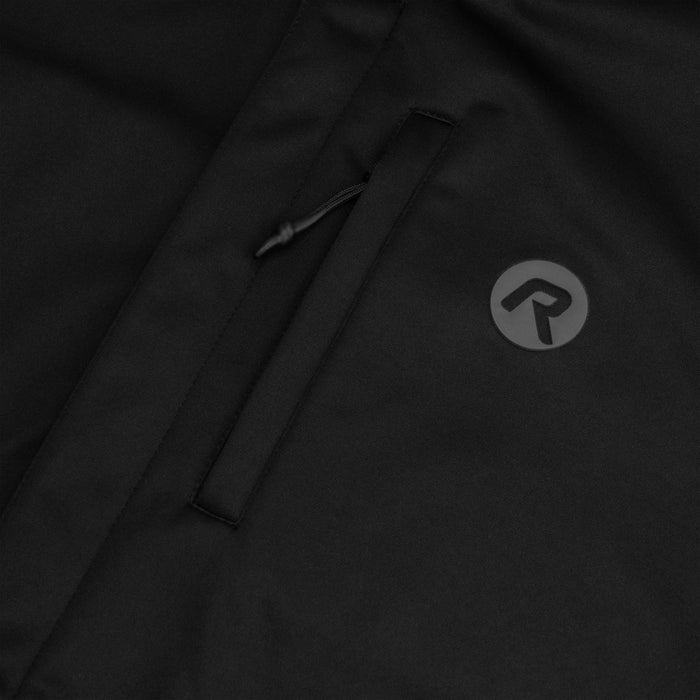 Detail van Rogelli Deep Winter fietsjack heren zwart voorkant.