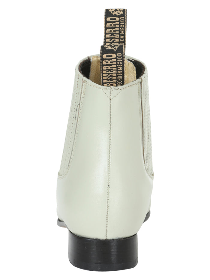 El Besserro Charro Boot - Leather Bone