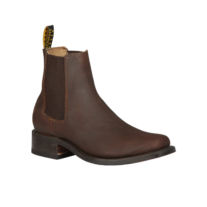 Brown leather Chelsea boot