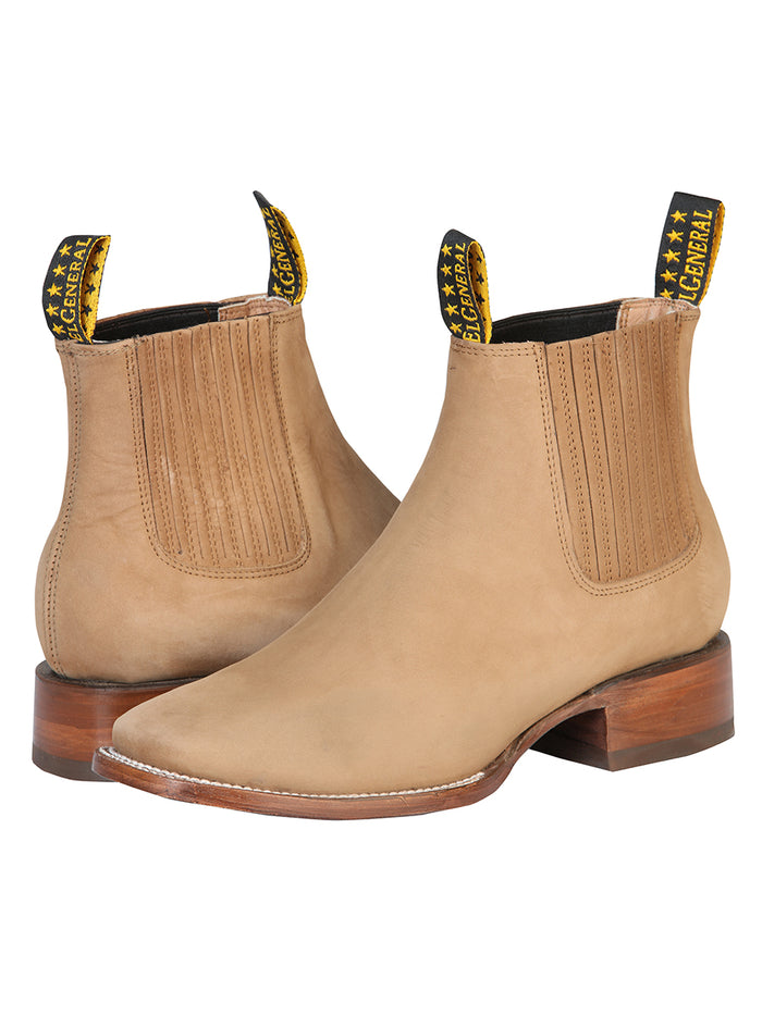 El General Men's Nobuck Ankle Boot - Nubuck Sand