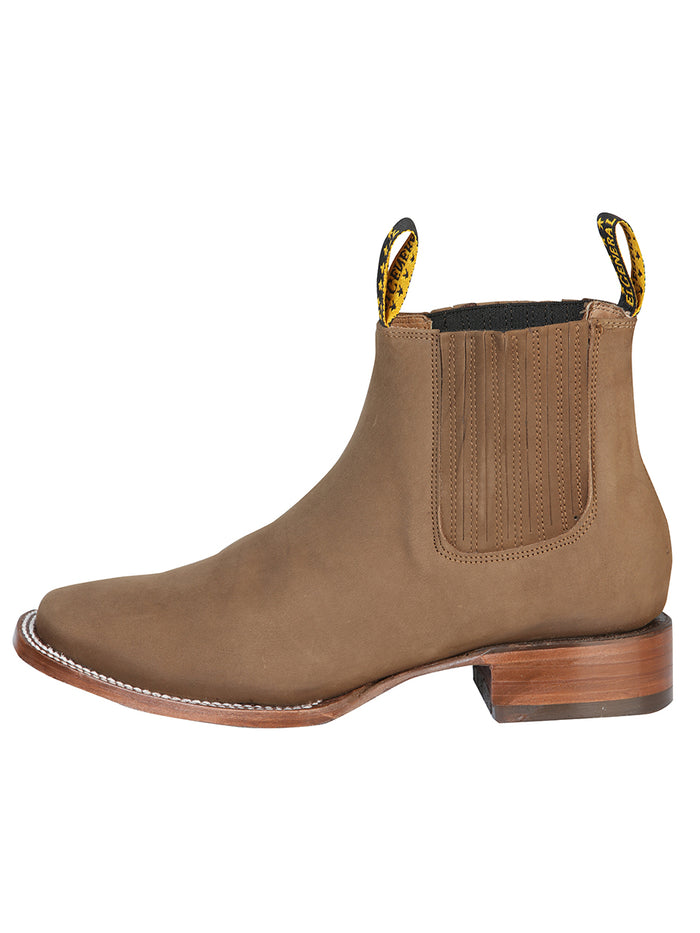El General Square Toe Ankle Boot - Nobuck Brown