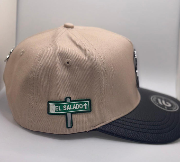 "El Salado" Metal Pin Hat - Khaki Cachucha Belica