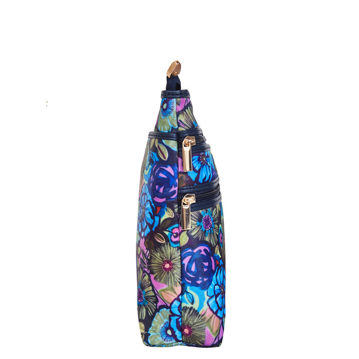 Women's botanical crossbody sling bag for work, travel, and daily use-side view