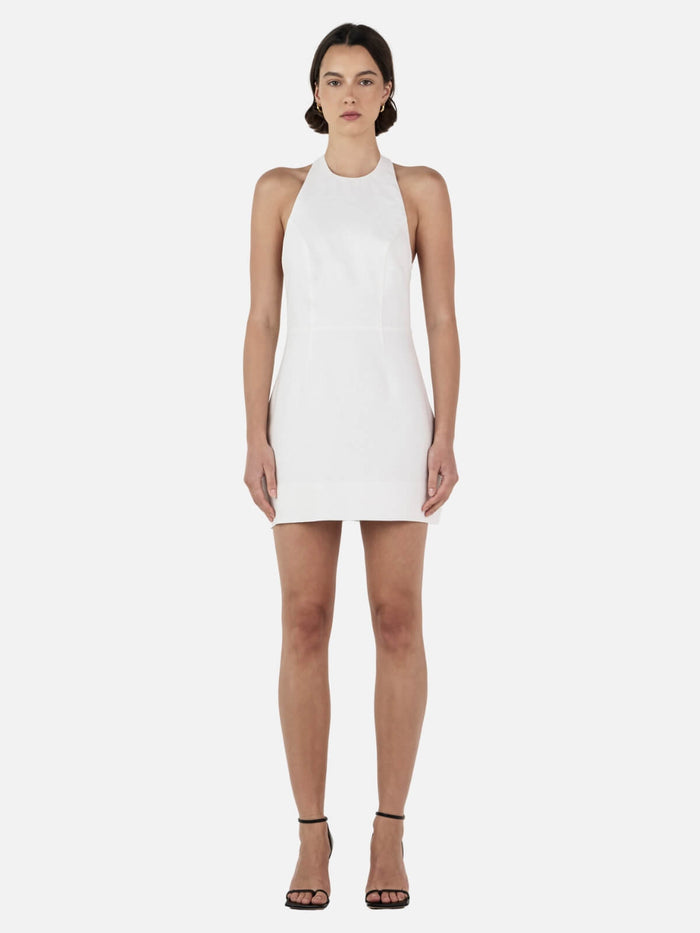 Ellison Linen Mini Dress - Ivory