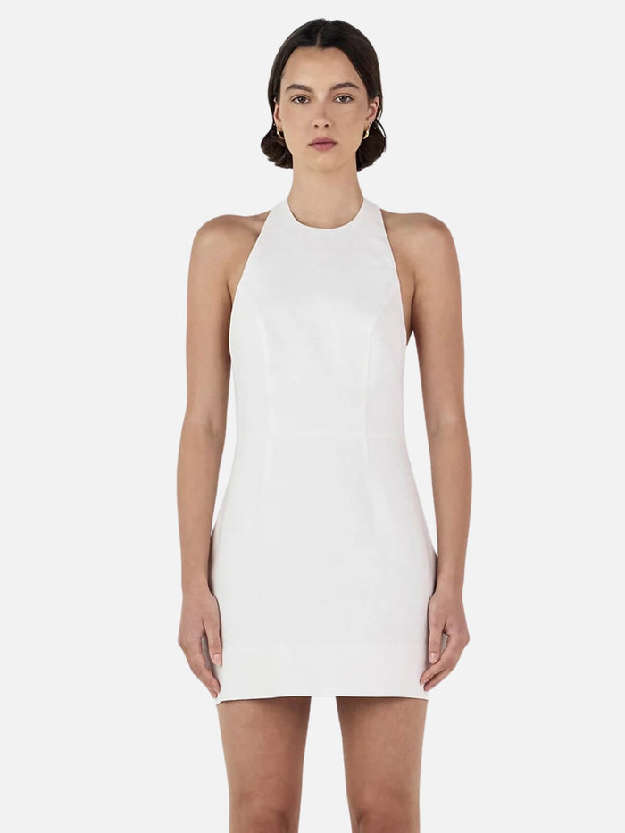 Ellison Linen Mini Dress - Ivory