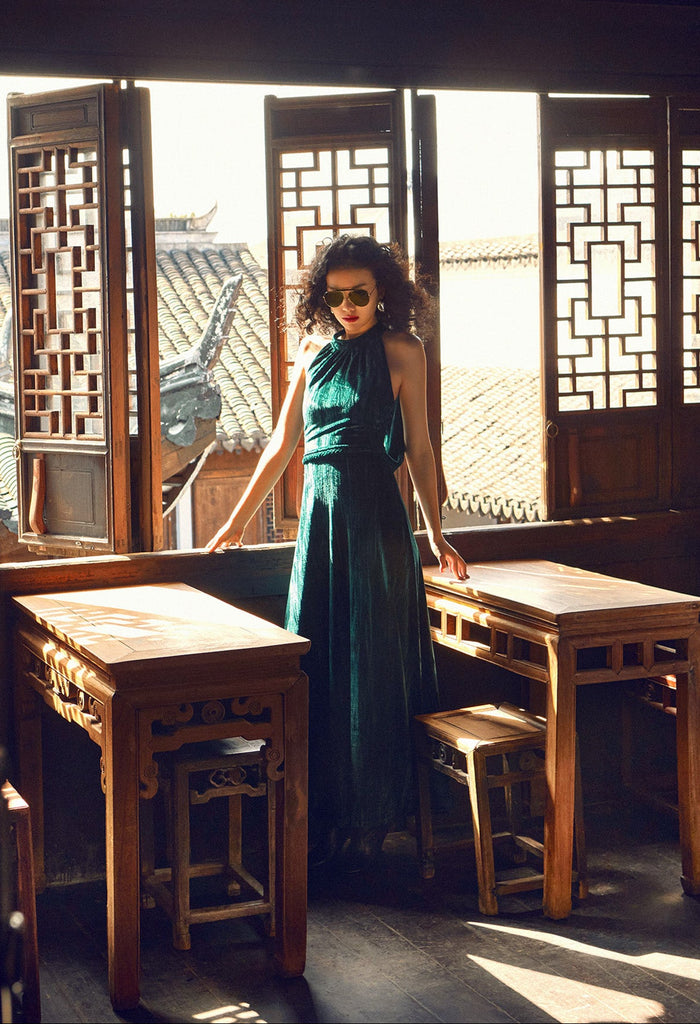 Elysian Velvet Maxi Dress