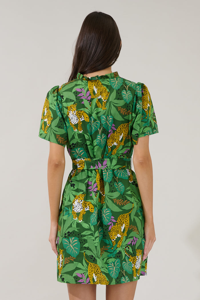 Ema Shift Mini Dress Tropical