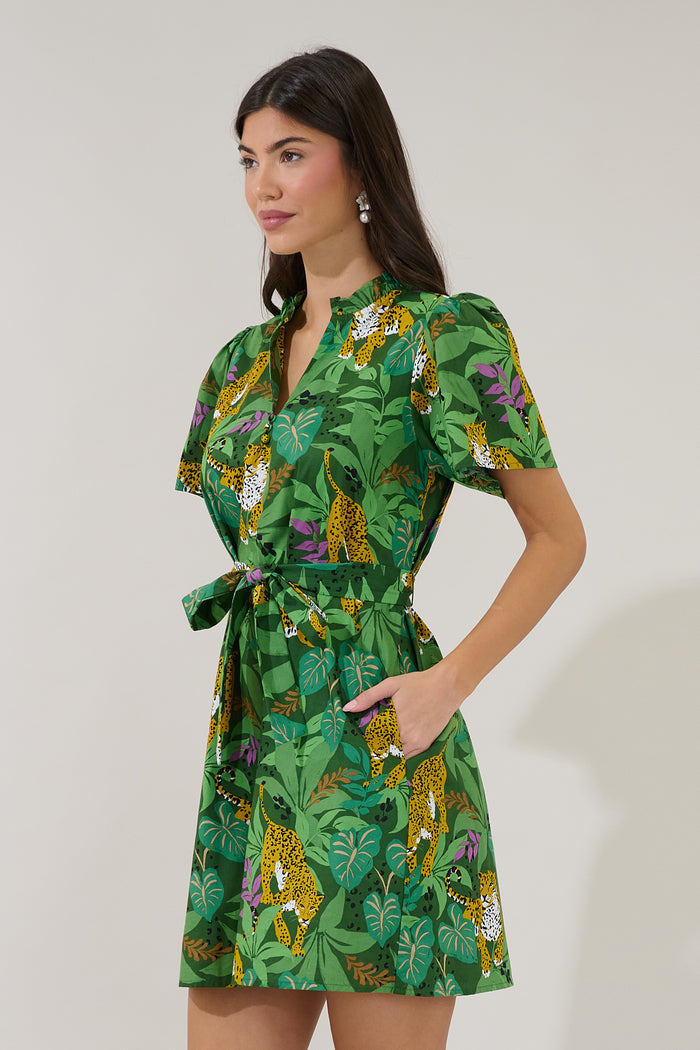 Ema Shift Mini Dress Tropical