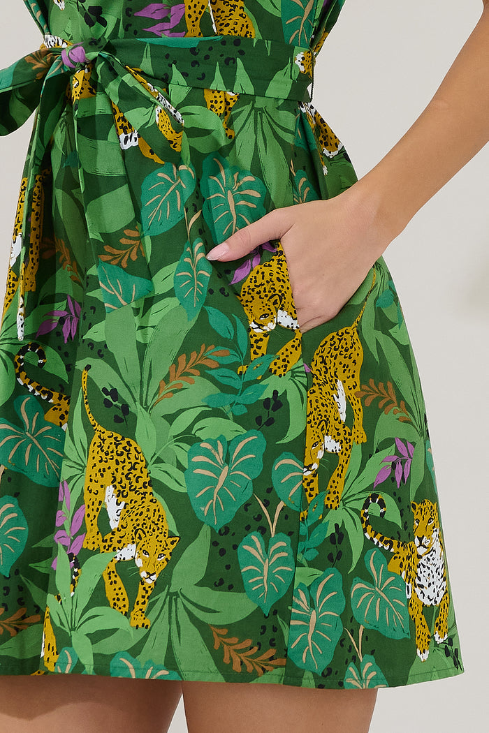 Ema Shift Mini Dress Tropical