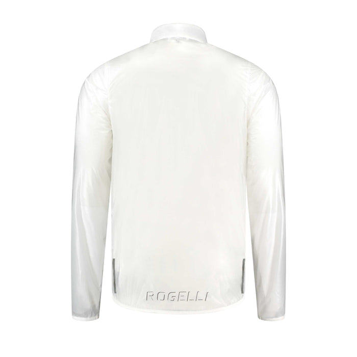 Rogelli Emergency regenjack heren transparant achterkant.