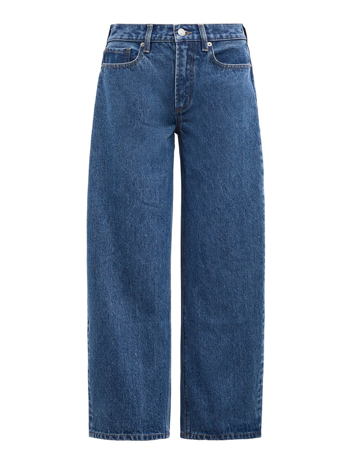 Emma Petite Mid Rise Barrel Jeans Forever New