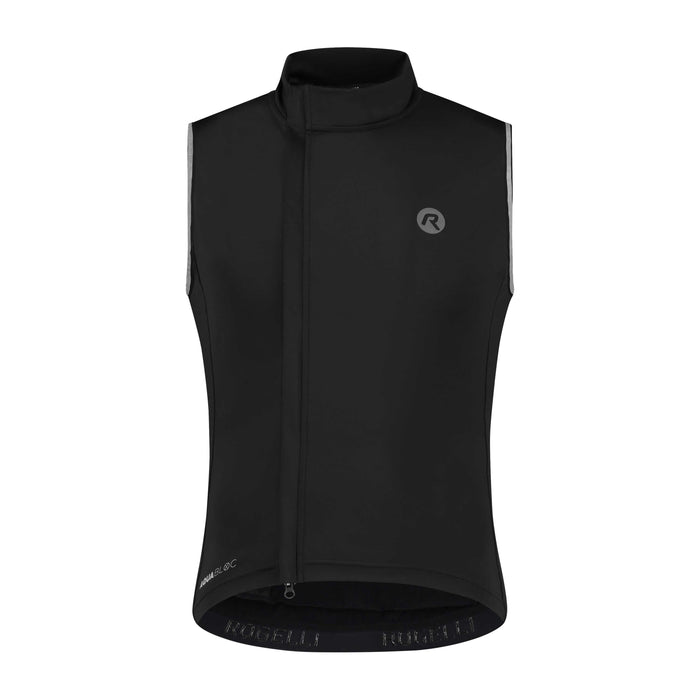 Rogelli Essential windstopper heren zwart voorkant.