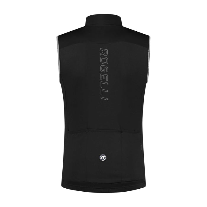 Rogelli Essential windstopper heren zwart achterkant.
